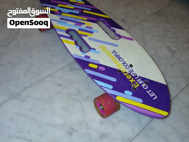 سكيت بورد حجم كبير عظم عجلات مطاطية مضيئه