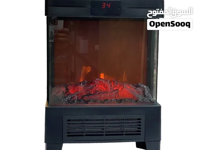 مدفئة كهربائية منظر الحطب حجم مناسب (ارتفاع 37 × عرض 31 × طول 20 سم) وسلك بطول 60 سم لمرونة أكبر