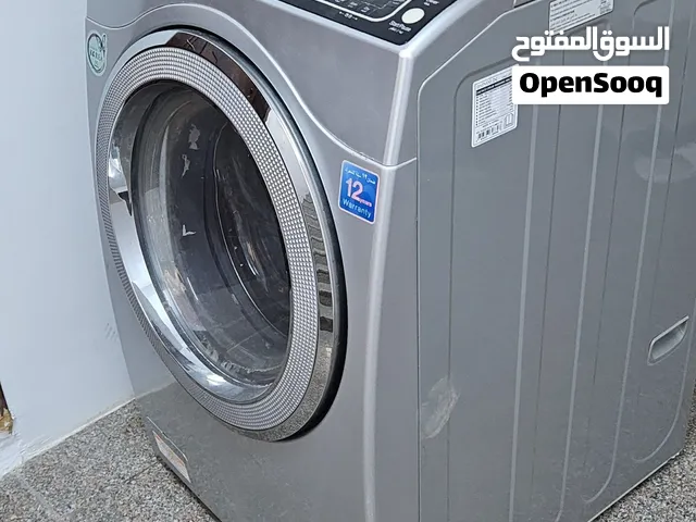 غسالة دايو سعة 12 عائليه حجم كبير نظيفه جداً مافي اي خدش فيها