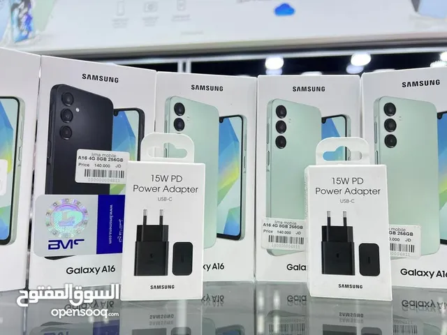 جديد كفاله سنه كامله  Samsung A16 رام 8 و 12 و 16 جيجا 128 متوفر توصيل