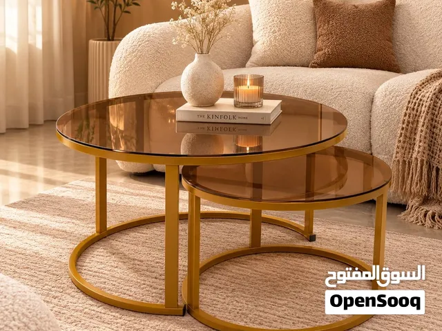 طقم طاولات LUMI... فخامة الذهب بلمسة عصرية