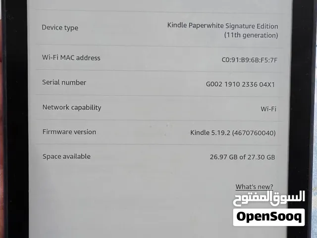 Kindle paperwhite signature edition for sale - used only for few hours