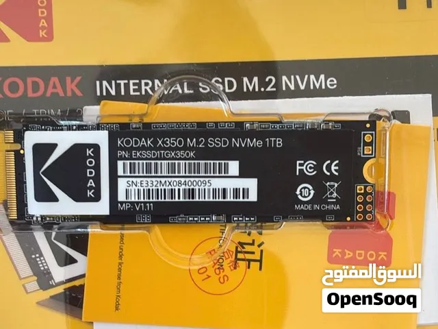 Ssd m.2 1T من شركة kodak وبي فحص مصنعي جديد غير مستعمل