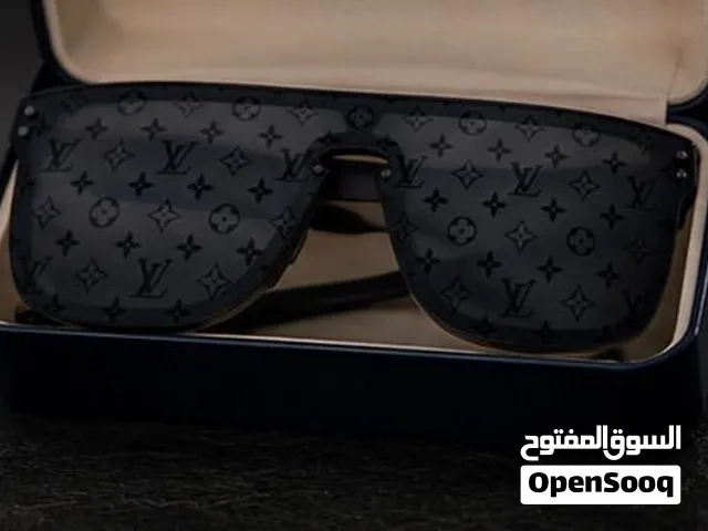 Black monogram shield sunglasses (LV style)