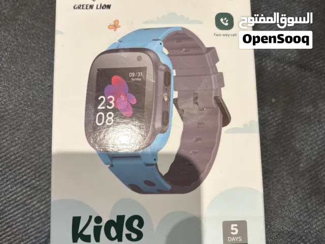 Kids green lion smart watch with charger