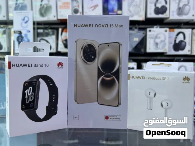 Huawei Nova 15 Max + Band + Se2 جهاز هواوي الجديد كليا نوفا 15 ماكس مع مجموعة هدايا مميزة جدا