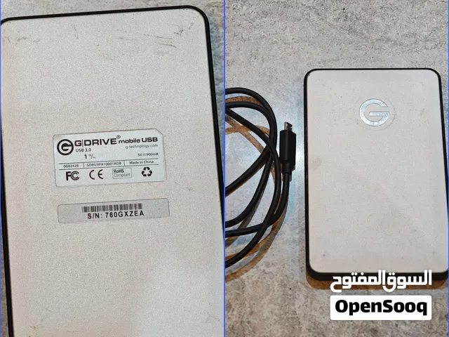 هاردسك متنقل 1 تيرا حالته ممتازة