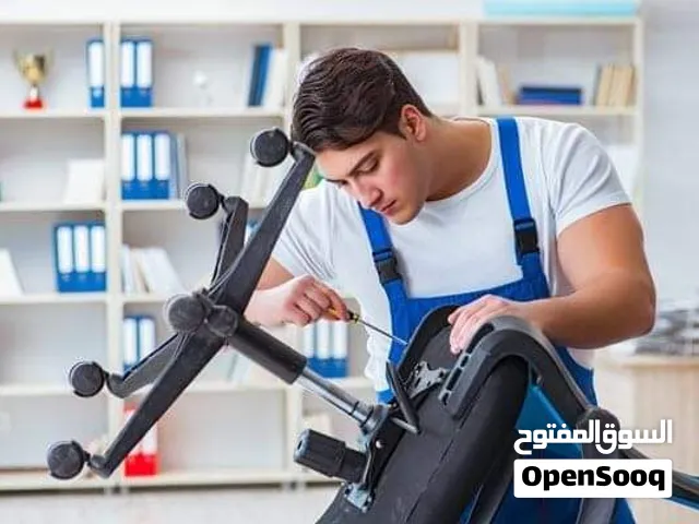 قطع غيار و صيانة  كراسي  المكاتب جكات هيدروليك  ماكنات  عجلات وقواعد  كروم