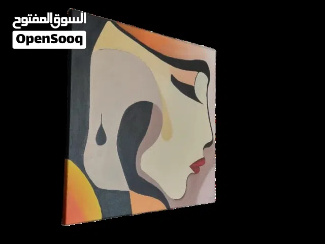 لوحة كانفس ب الوان الاكريليك مناسبة لديكور منزلك
