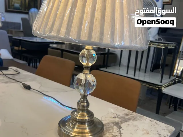 عرض خاص: زوج تيبل لامب كريستال فاخر بتصميم يدوي راقي (قطعتين)