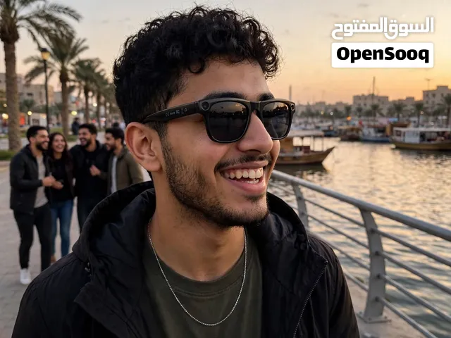نظارة ذكية كاميرا HD ذكاء اصطناعي ترجمة فورية AI Assistant موسيقى مكالمات 3 عدسات 60 سم فاخر جدا جدا