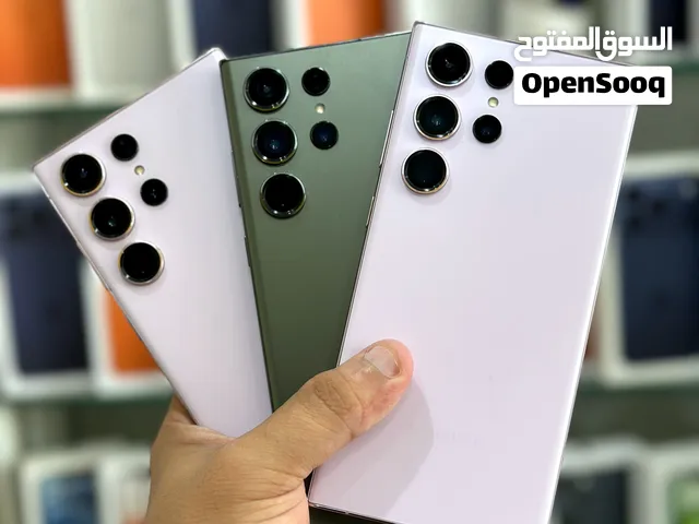 عرض خااص : Samsung S23 ultra  256gb  هواتف  نظيفه جدا بحالة الوكالة بدون اي شموخ أو مشاكل مع ضمان
