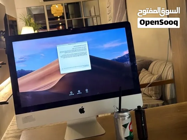 آي ماك 27 إنچ، شاشة 5K، معالج i5، رام 8/16GB، تخزين 1TB، كرت شاشة Radeon، مع كيبورد وماوس