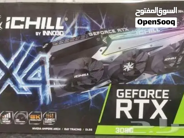 للبيع كرت شاشة RTX 3090 INNO3D iChill X3 - سعة 24GB (ممتازة ونظيفة جداً)