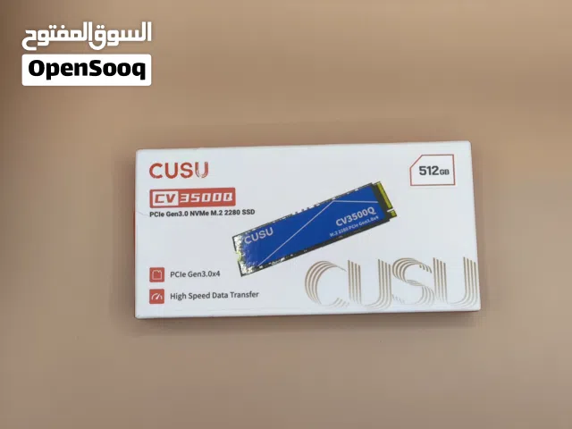 هارد SSD NVMe M.2 CUSU 512GB (جديد بالكرتونة - بنصف السعر!)