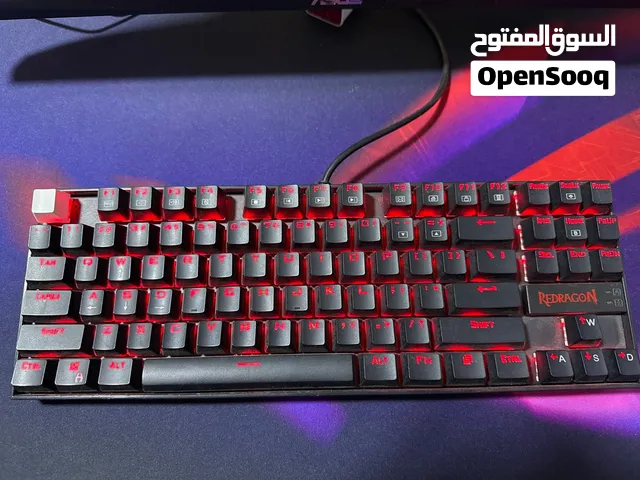 كيبورد ريد دراجون blue switches اضائة حمراء فقط مستعمل بحالة ممتازة