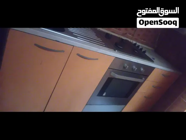 مطبخ ايطالي كامل نوع Rex كوشه كهربائيه و غاز وشفاط برخامه بلون ياجوري