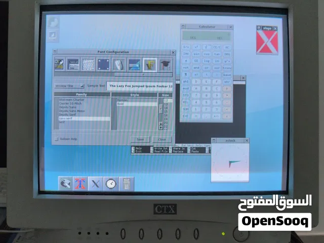 vintage CRT monitor  CTX VL510  شاشة كمبيوتر جيل الطيبين