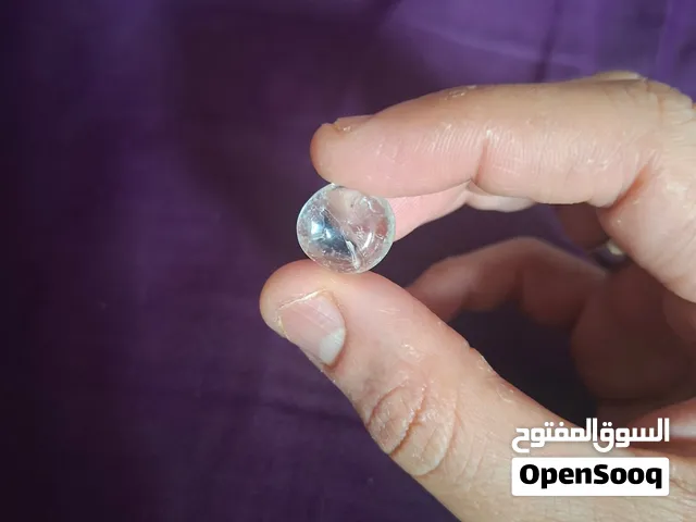 حجر الدر كوارتز أبيض افريقي طبيعي  stonenatural african white quartz