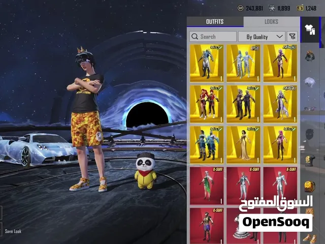 حساب ببجي لفل 85 تيشيرت وشورت وشوز BAPE الاصفر حساب النسخه العالميه حساب اسطوري ولا غلطه شوف الوصف