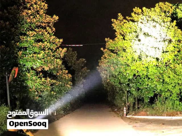 كشاف لوكس خماسي مصباح يدوي LED محمول مع ضوء جانبي ضد الماء شحن مصباح بيل يدوي يعمل على الشحن اضائه