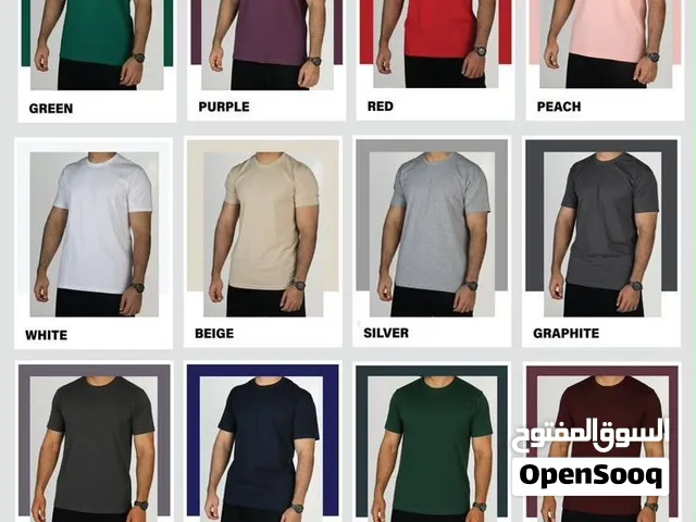 قمصان قطن 100% ، أناقة وراحة طول السنة 17 لونًا ومقاسات من XS إلى 6XL