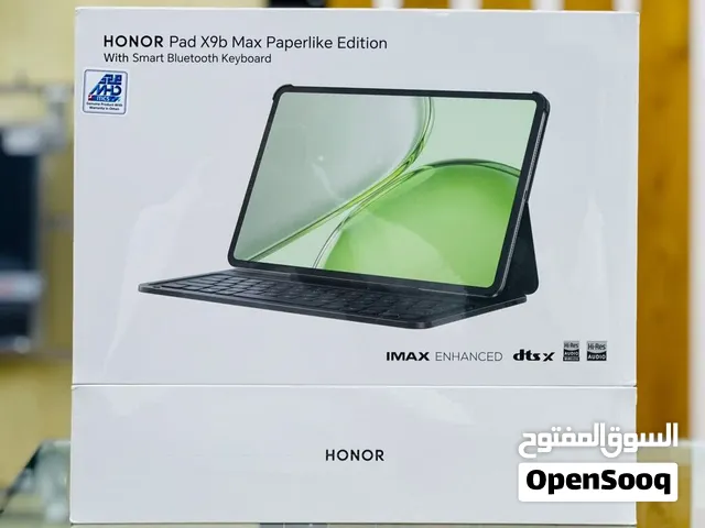 هونور باد X9B Max , ذاكرة 256GB رام 6 الشاشة 13 انش مع كيبورد نسخة Paperlike edition