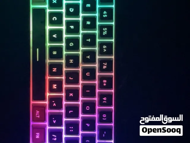 كيبورد ميني احترافي (MageGee TS91) بحجم 60% - إضاءة RGB - بحالة ممتازة