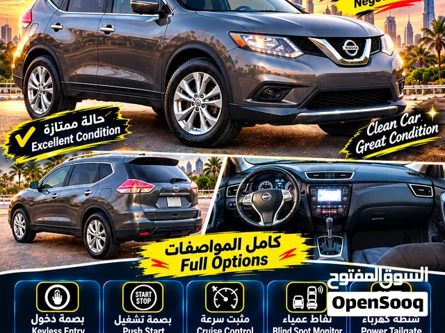 نيسان روج 2014 وارد امريكي بحالة ممتازة