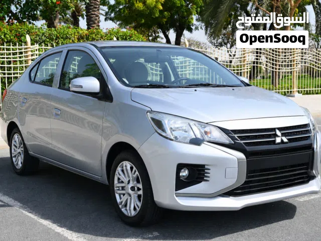 490 AED - 0% DP  - MITSUBISHI ATTRAGE 2022 - ORIGINAL PAINT - LOW MILEAGE - GCC SPECS