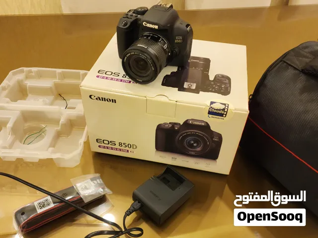 كاميرا كانون Canon EOS 850D بحالة الوكالة تماماً استخدام تجربة (كم صورة وفيديو) وقشاطها بكيسه 4k