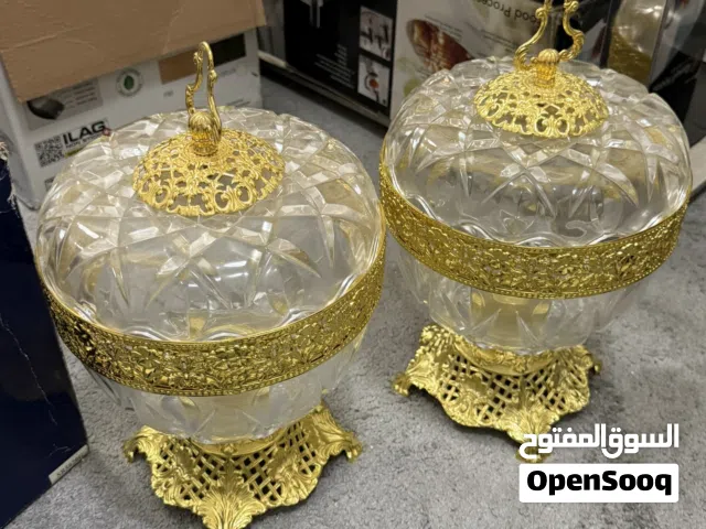 Ornate baroque-style crystal sweet bowl - طبق للحلى