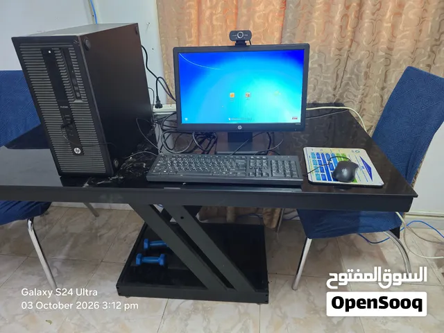 hp ProDesk intel CORE i5 with 15.6-inch monitor 8GB RAM 500 GB HDD Mouse and keyboard full set